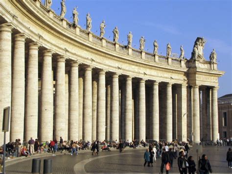 Bernini Columnata De La Plaza San Pedro Vaticano 1656 Viajar A