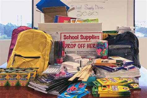 Employees Collect School Supplies For Local Non Profit Summit