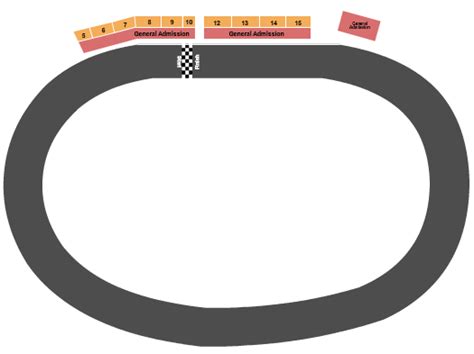 Volusia Speedway Park Seating Chart And Maps De Leon Springs