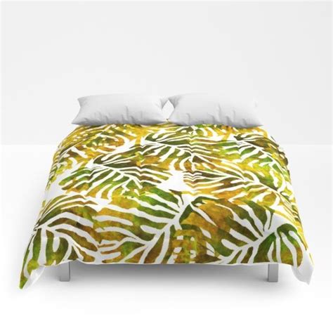 Https Society Com Product Sunset Tropical Leaves Abstract Comforter Curator Bestreeartdesigns
