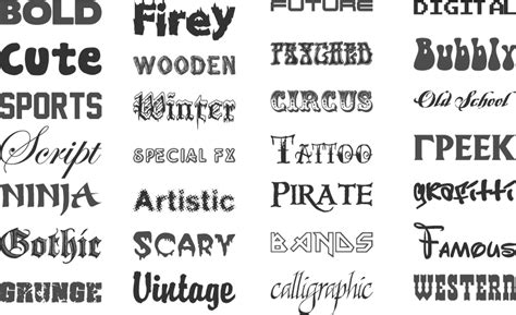 Browse by alphabetical listing, by style, by author or by popularity. 11 Print Types Fonts Images - Block Letter Font Type and ...