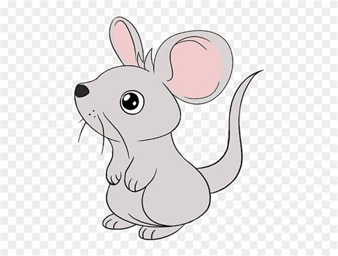 The world must know that mouse art is real.drawing at 0:22: How To Draw A Mouse - Cute Mouse Drawing Simple, HD Png ...