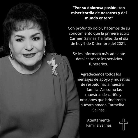 Fallece La Actriz Carmen Salinas A Los 82 Años Chavorrucos