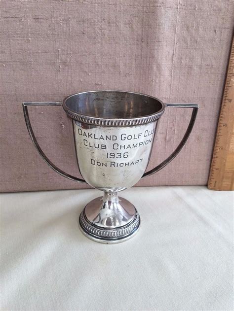 Sterling Silver Oakland Golf Club Champion Trophy 1936 M And W Mappin