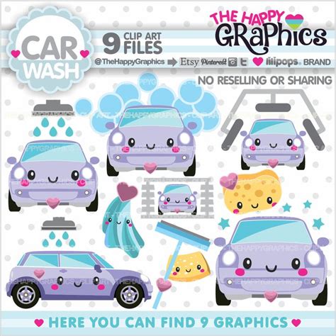 car wash clipart car wash graphic commercial use chore clipart planner accessories car