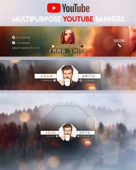 8 Creative Multipurpose Youtube Banners