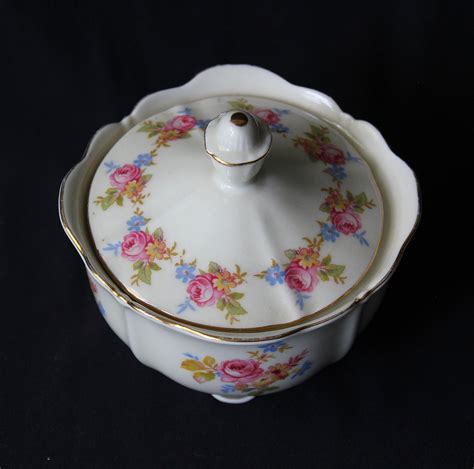 Edelstein Bavaria Vintage Antique Floral Porcelain Sugar Candy Etsy