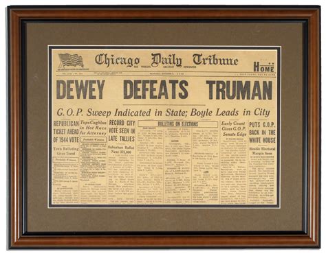 Lot Detail Chicago Daily Tribune 3 November 1948 Dewey