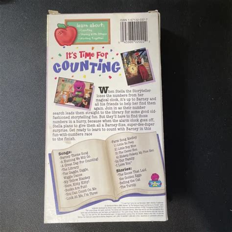 Barney Its Time For Counting Vhs 1998 440 Picclick