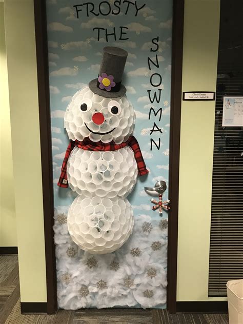 Frosty The Snowman Door Decorating Contest Idea Door Decorating
