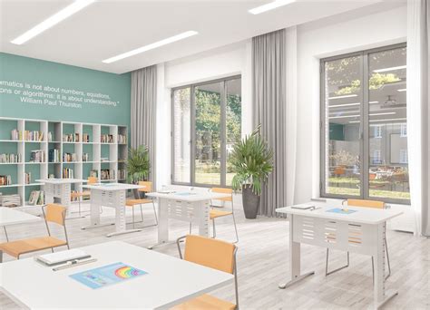 Math Class Interior Design In A Private School On Behance Interior