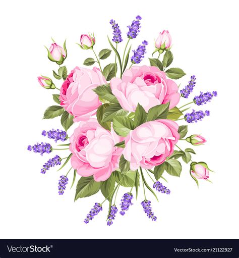 Spring Flowers Bouquet Royalty Free Vector Image