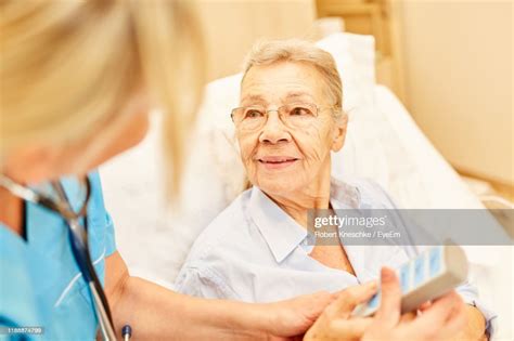 Nurse Examining Patient At Hospital High Res Stock Photo Getty Images