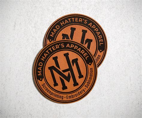 Custom Logo Leatherette Patches Laser Engraved Leather Patch Etsy