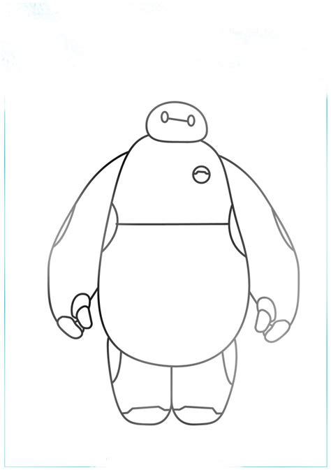 Baymax Hero Coloring Pages Coloring Cool