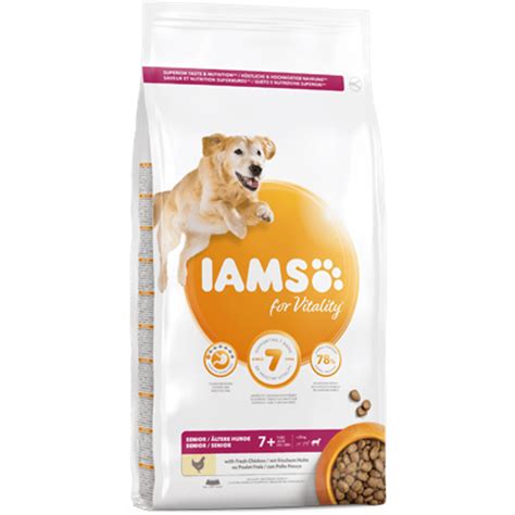 Iams For Vitality Senior Large Breed Dog Food With Fresh Chicken 3 Kg