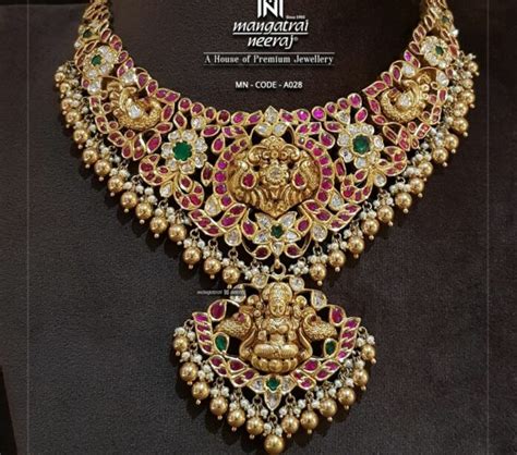 Antique Gold Peacock Kundan Necklace Indian Jewellery Designs