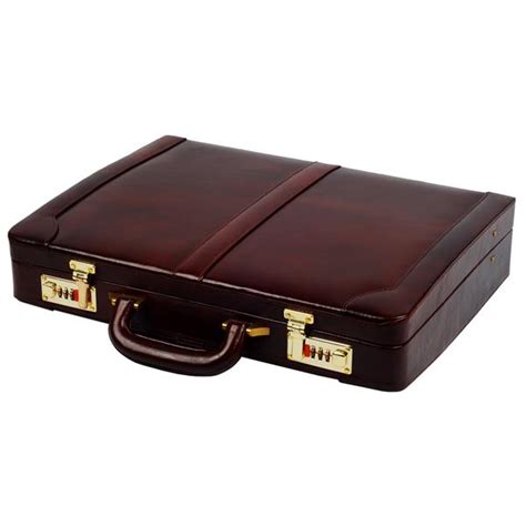 Buy Zint Men Hard Briefcase Genuine Leather Attache Doctor Lawyer Bag Vintage Style Online Get