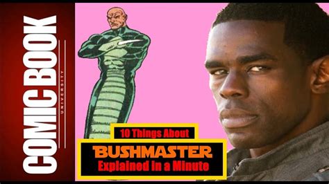 10 Things About Bushmaster Explained In A Minute Comic Book