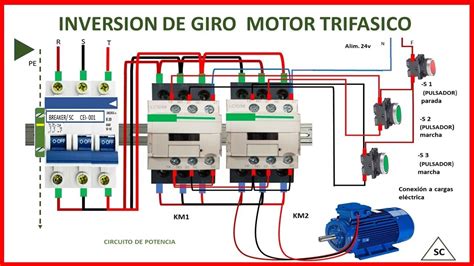 Inversi N De Giro De Un Motor Trif Sico Youtube