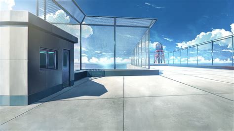 1290x2796px Free Download Hd Wallpaper Anime Balconies Rooftops
