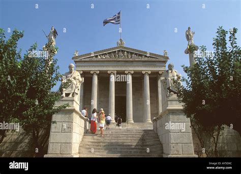 Greece Athens Academia Stock Photo Royalty Free Image 9713515 Alamy