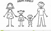 Family Drawing For Kids Easy / Easy Drawings Of A Family Page 1 Line ...