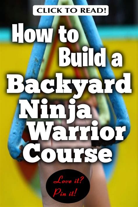 Map out a trail that includes 10 or 15 feet of space between events and avoids hazards like sinkholes, stumps, and dangerous plants. How to Build a Backyard Ninja Warrior Course (With images) | Ninja warrior course, Backyard ...