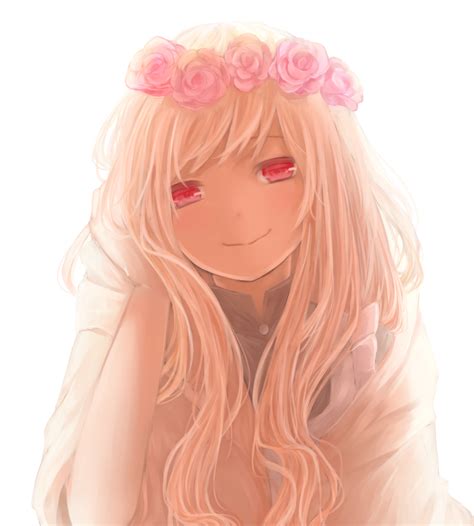 Anime Girl With Flower Crown Otaku Wallpaper