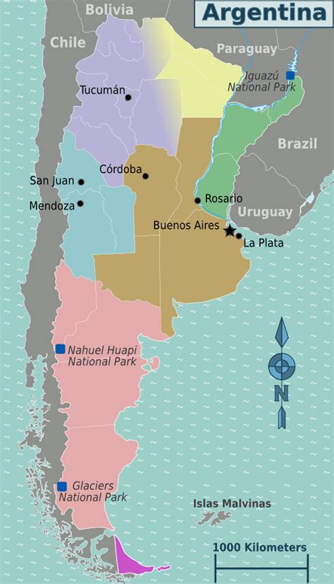 Argentina Regions Map •