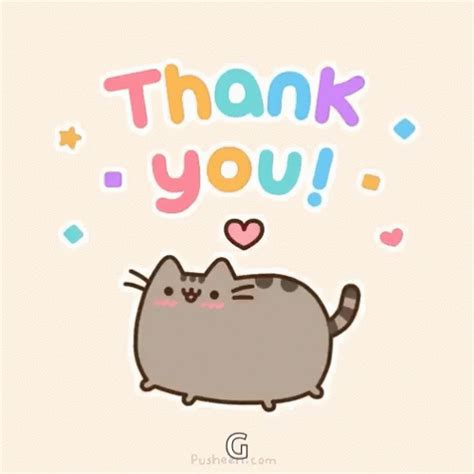 Thank You Gif Thank You Happy Discover Share Gifs Pusheen Cat