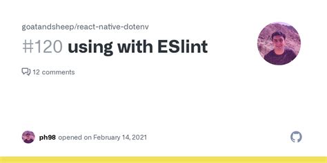 Using With ESlint Issue 120 Goatandsheep React Native Dotenv GitHub