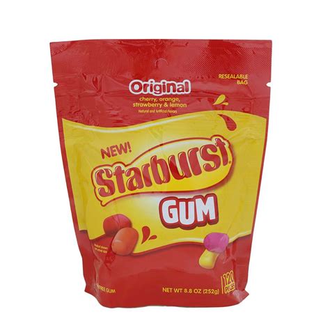 Starburst Original Gum Resealable Bag 120 Ct Shop Gum And Mints At H E B