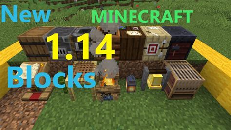 Minecraft 114 All The New Blocks And Tutorial Minecraft 114 Village