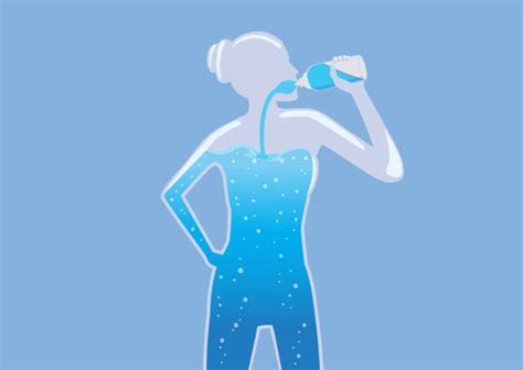 Silhouette Of A Thirsty Person Illustrations Royalty Free Vector