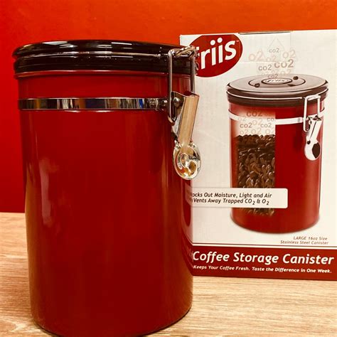 Friis Coffee Storage Canister Red Parrot Coffee