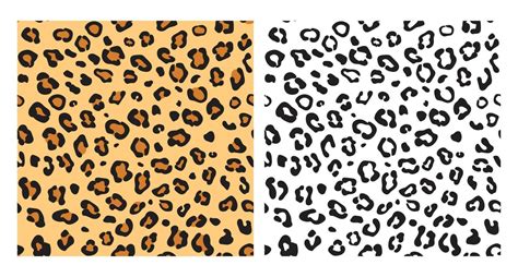 Leopard Seamless Pattern Background Leopard Texture With Color Pattern And Black Pattern