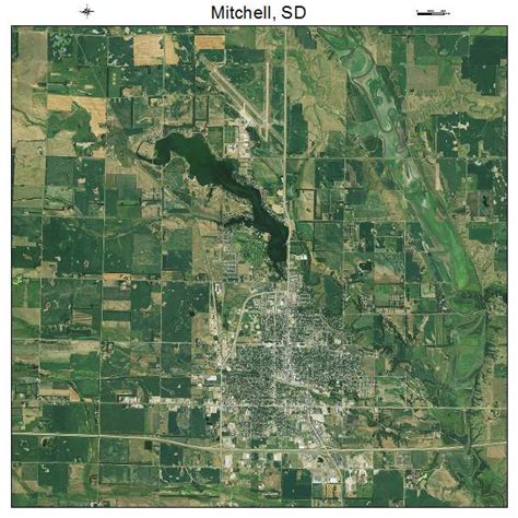 Aerial Photography Map Of Mitchell Sd South Dakota