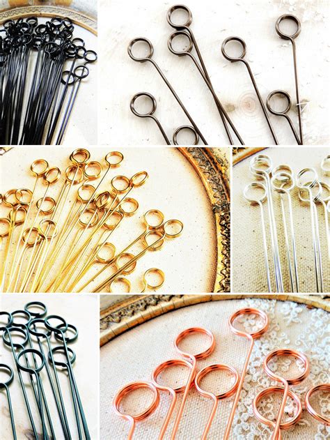 30 Pack Ring Loop Round Shape Metal Wire Picture Holder Table Card