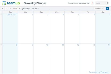 Bi Weekly Printable Calendar Vrogue Co
