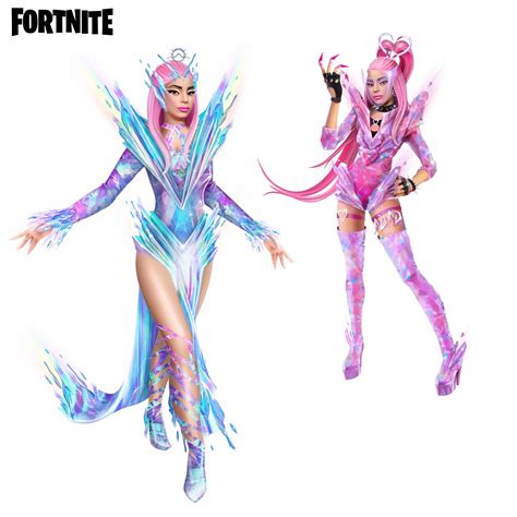 Lady Gaga X Fortnite Concept Skin 🔥 The Blue Style Made Of Shards Of