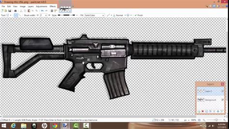 Method 1 drawing a see through 3d box. How to - Draw a gun with PAINT.NET - YouTube