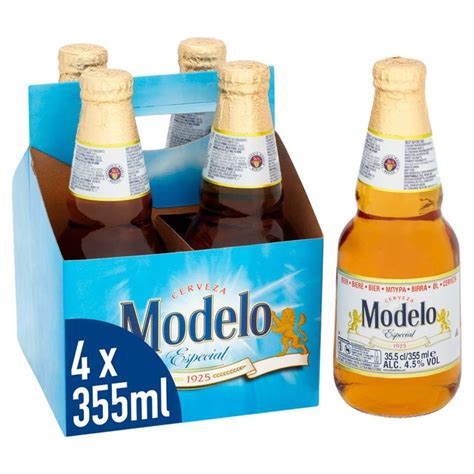 Manufacturers, suppliers and others provide. Modelo Especial Mexican Beer 4 x 355ml from Ocado