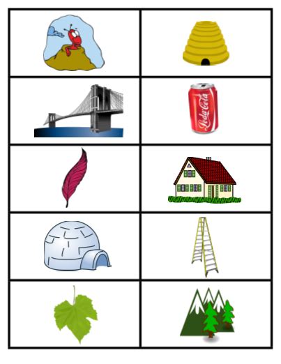 Natural And Man Made Structures Word Sort