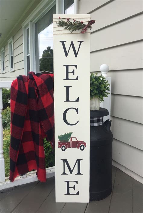 25 Christmas Welcome Signs For Front Porch Ideas In 2021 This Is Edit