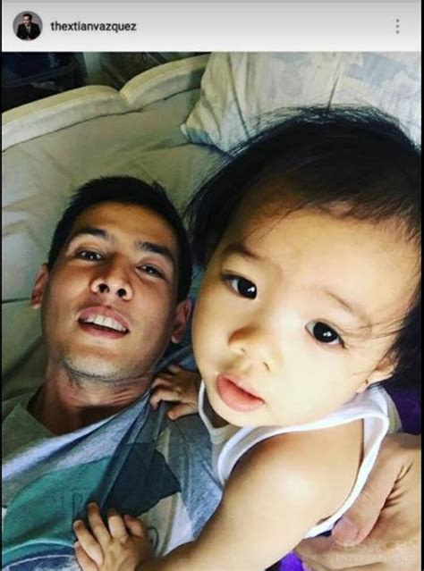 In Photos Christian Vasquez With His Little Inday Abs Cbn