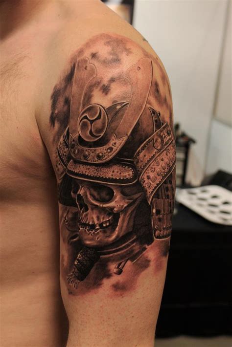 Skull Samurai Samurai Maske Tattoo Samurai Tattoo Sleeve Samurai Warrior Tattoo Samurai