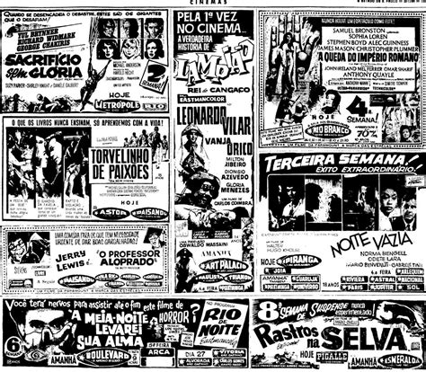 Cinema Ads In Brazilian Papers Late 1964 Marisol No Rio