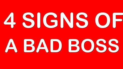 4 Signs Of A Bad Boss I How To Spot A Toxic Boss I Toxic Work