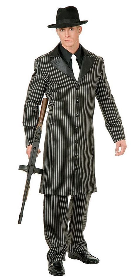 Morph Gangster Costume Men Roaring 20s Costumes For Men Mafia Mobster